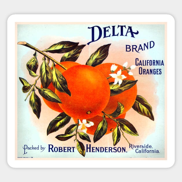 Delta Brand crate label, circa 1900s Sticker by WAITE-SMITH VINTAGE ART